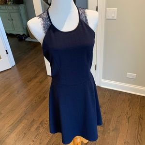 Navy razorback dress